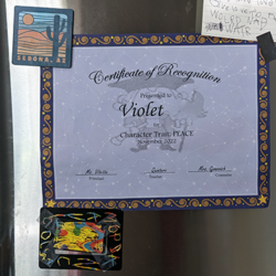 Violet's Peace Certificat